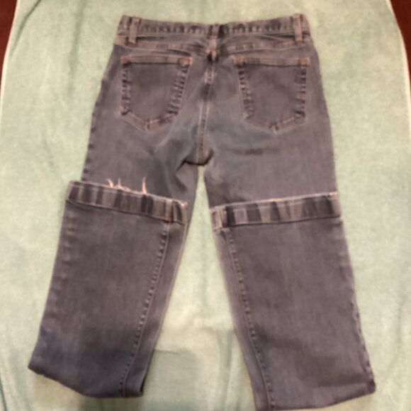 2519 Gap Jeans Womens Size 4 Long and Lean Stretch Boot Cut Low Rise Medium Blue - Picture 3 of 5